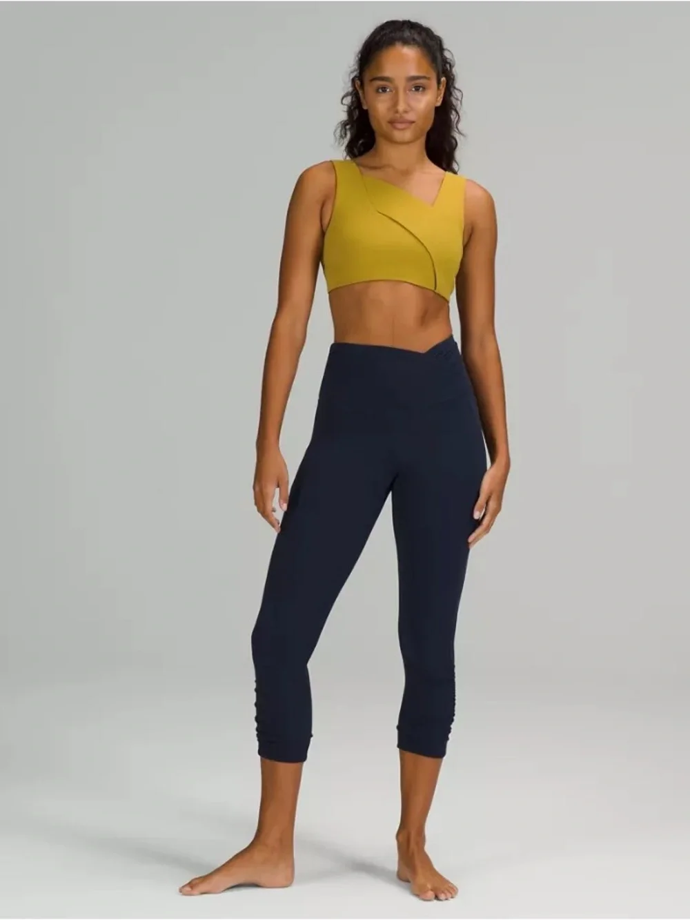 lululemon Nulu Cross-Front Yoga Bra in Auric Gold - Picture 4 of 10